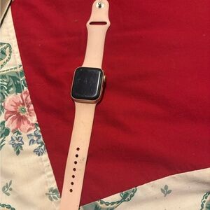 Apple Smartwatch Pink and Black Sleek Design